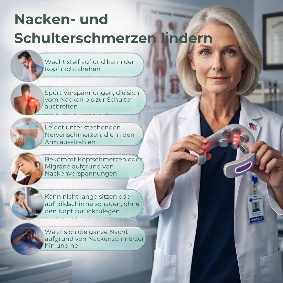 CerviRelief™ - Intelligente Nackenmassage gegen chronische Schmerzen!