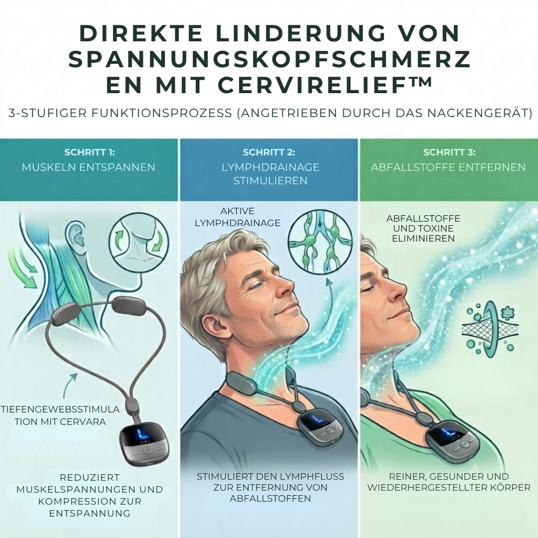 CerviRelief™ - Intelligente Nackenmassage gegen chronische Schmerzen!