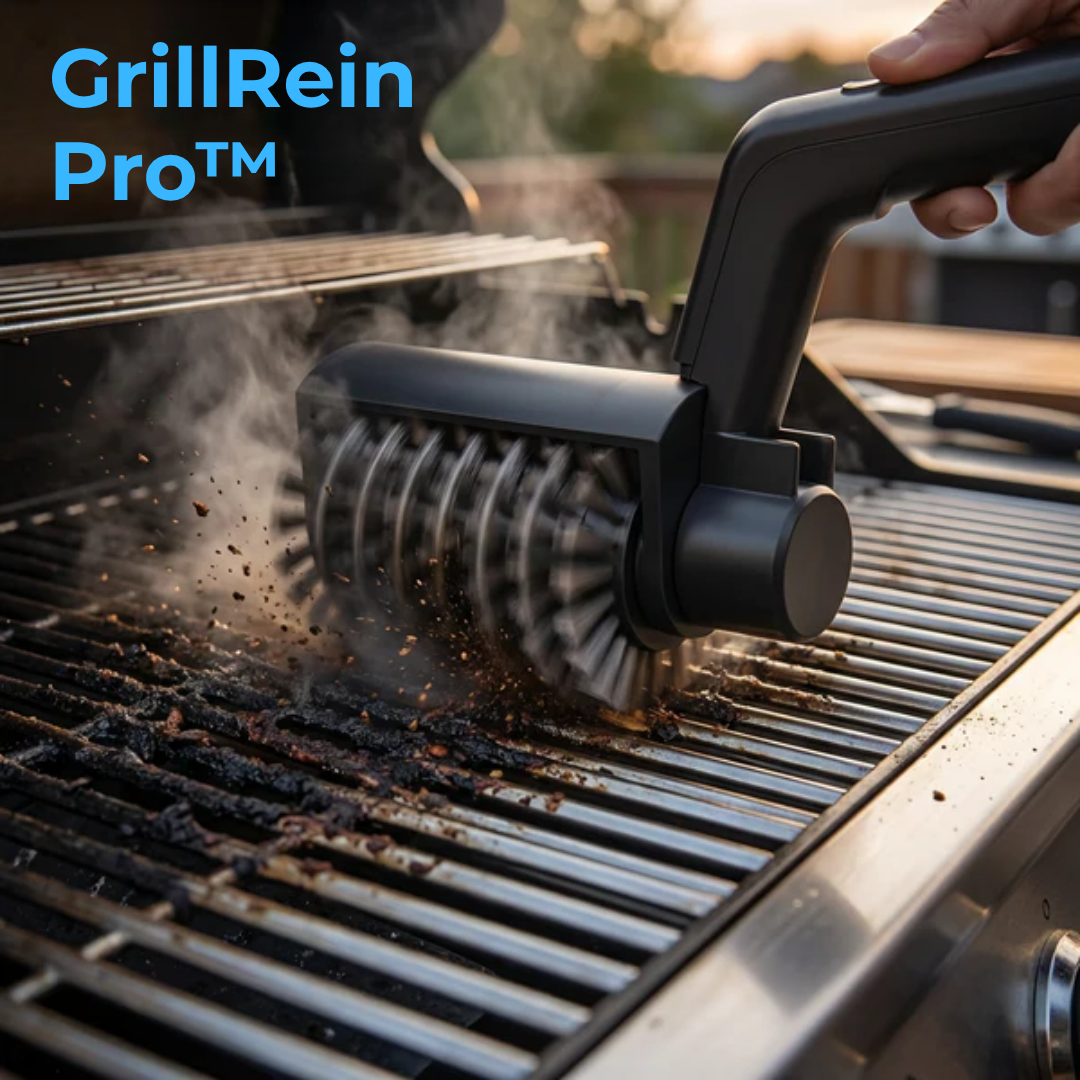 GrillRein Pro™ – Elektrische Grillbürste mit kraftvollem Motor