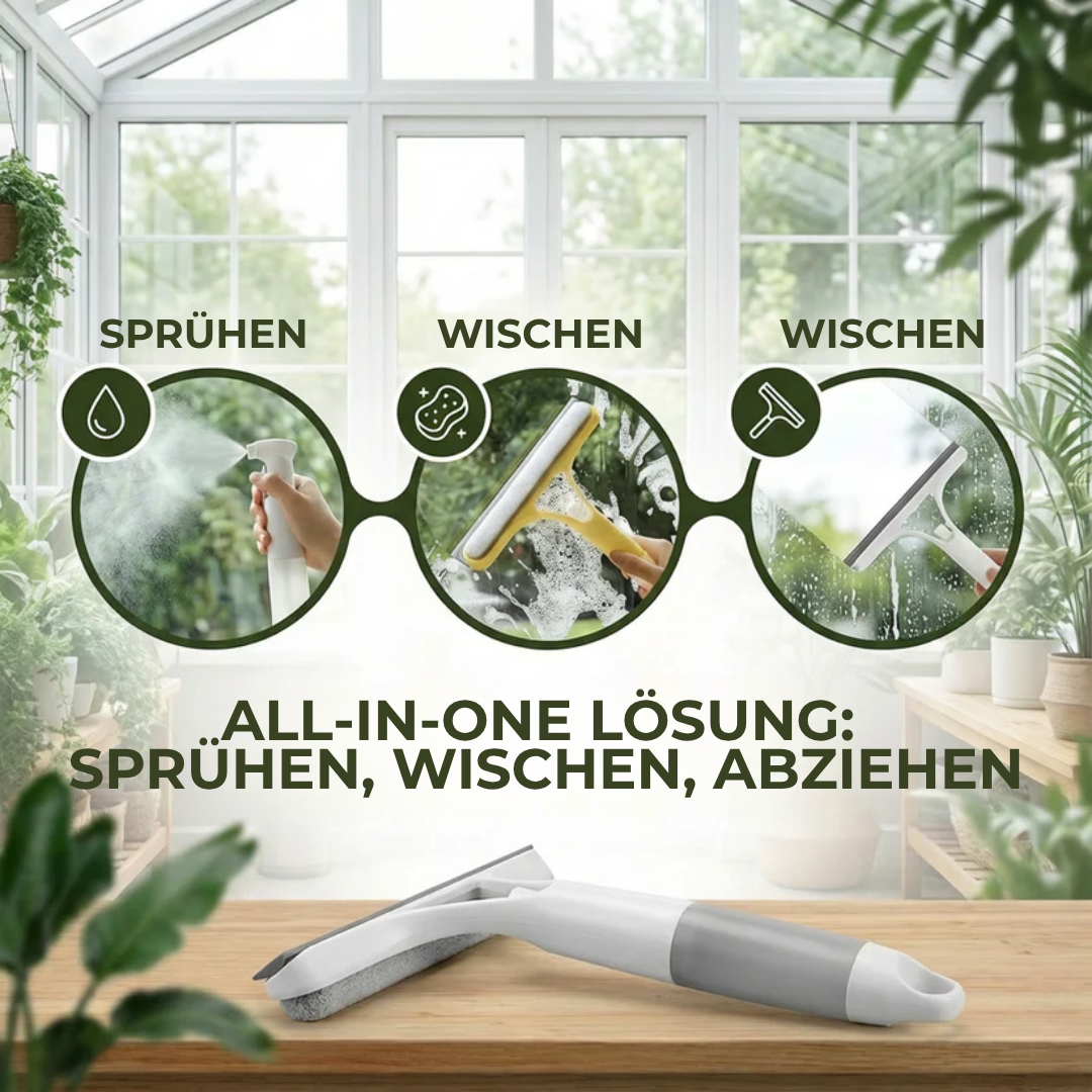 GlasKlar™ – Effektive 3-in-1 Reinigung für streifenfreie Fenster
