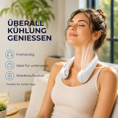 FreshNacken™ - Aufladbarer Nackenfan für direkte Kühlung!