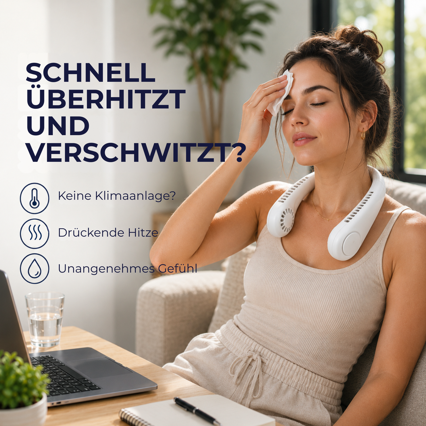 FreshNacken™ - Aufladbarer Nackenfan für direkte Kühlung!