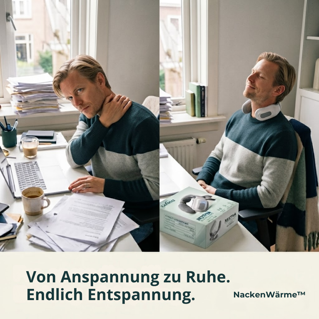 NackenWärme™ - Verspannungen lösen — warme und sanfte Massage für Nacken und Schultern!