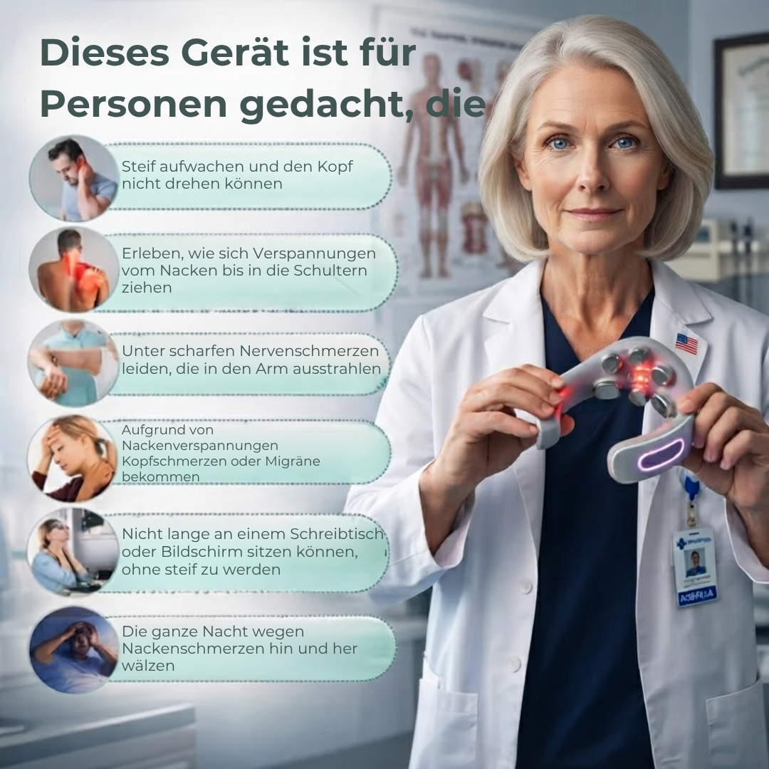 NackenWärme™ - Verspannungen lösen — warme und sanfte Massage für Nacken und Schultern!