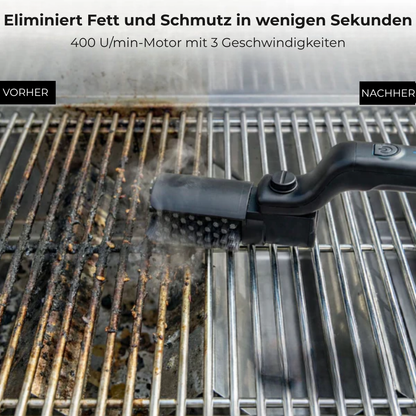GrillRein Pro™ – Elektrische Grillbürste mit kraftvollem Motor