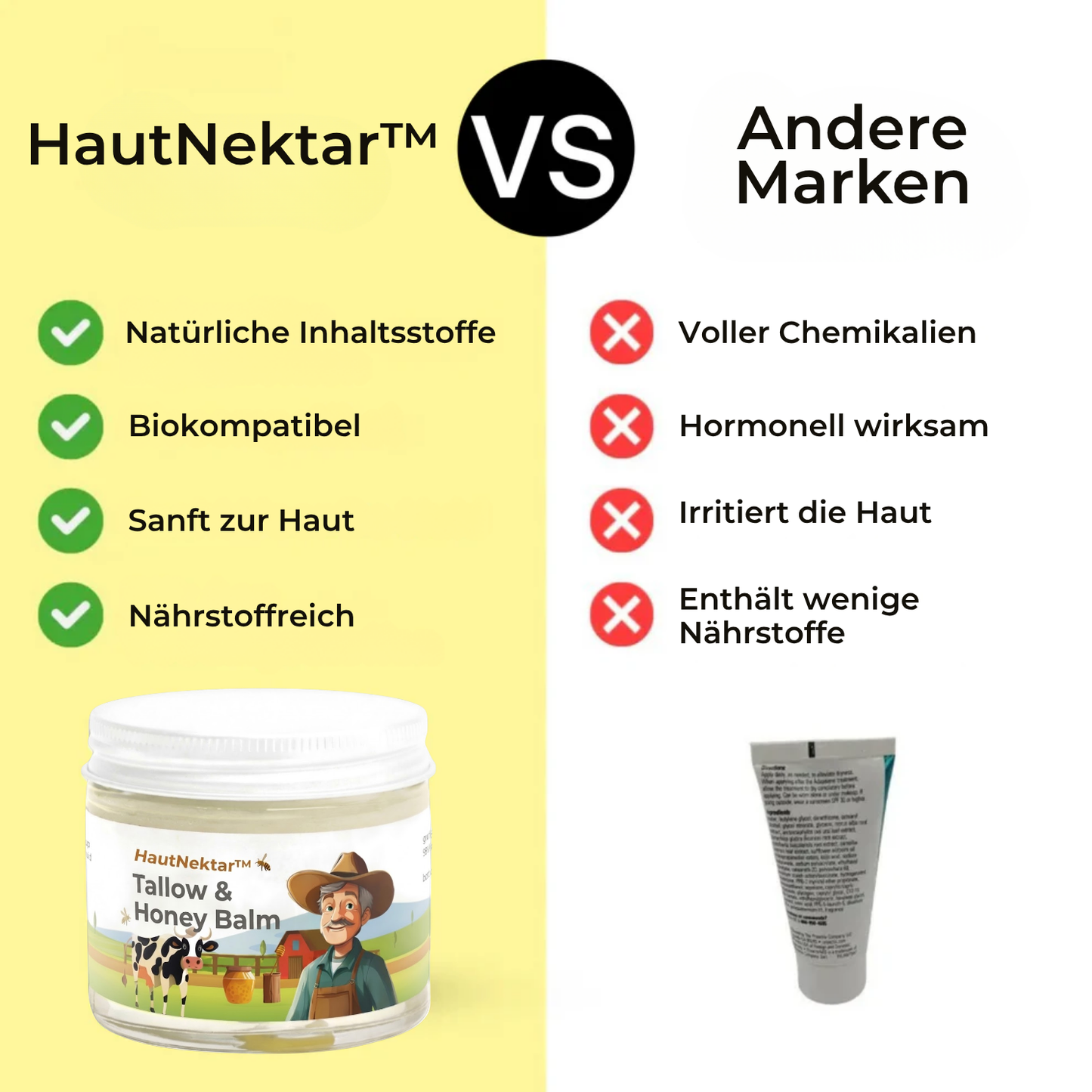 HautNektar™ – Natürliche Pflege mit Talg und Honig