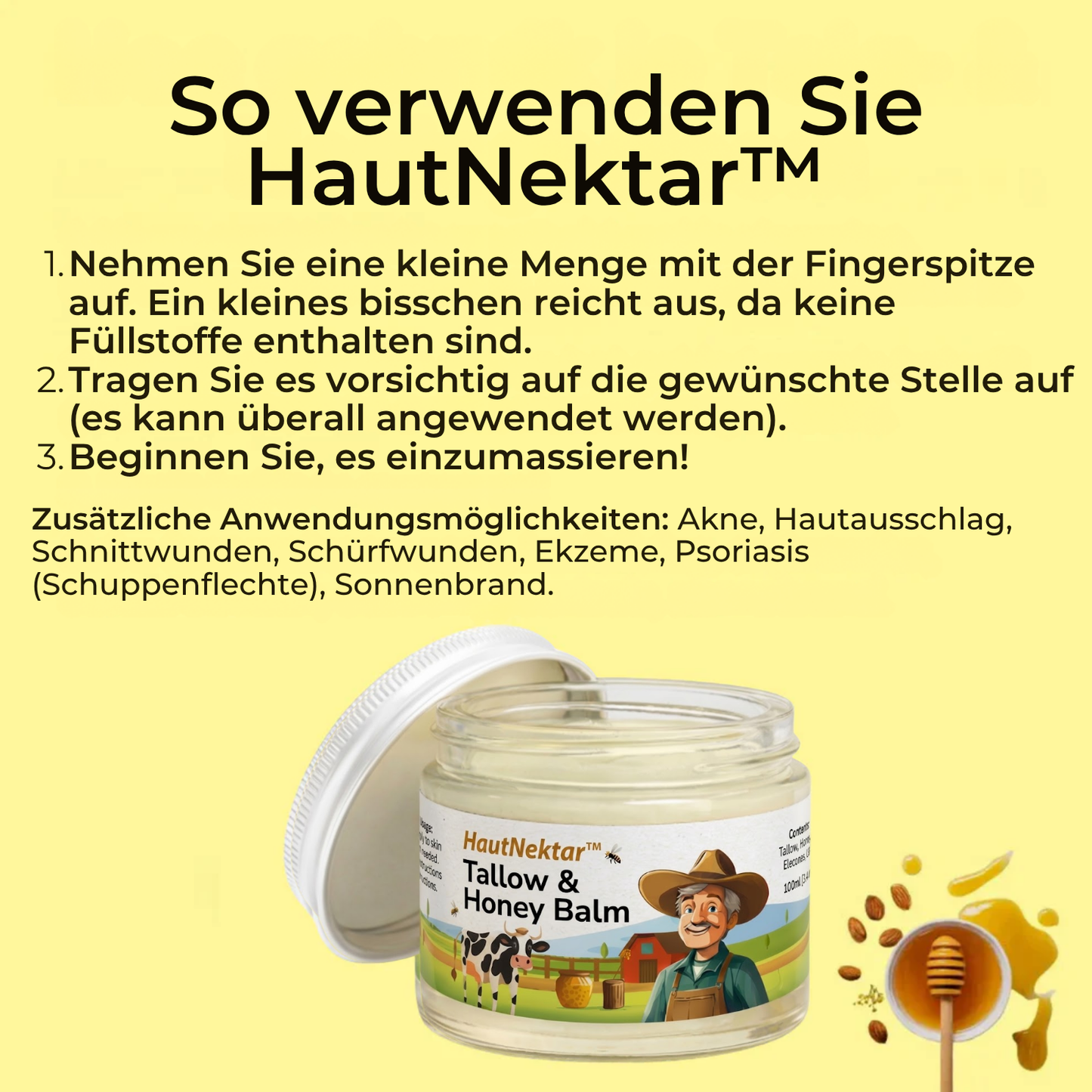 HautNektar™ – Natürliche Pflege mit Talg und Honig