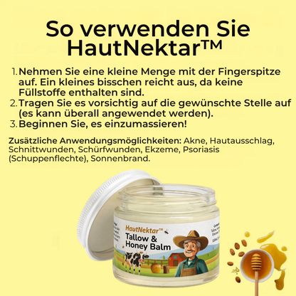 HautNektar™ – Natürliche Pflege mit Talg und Honig