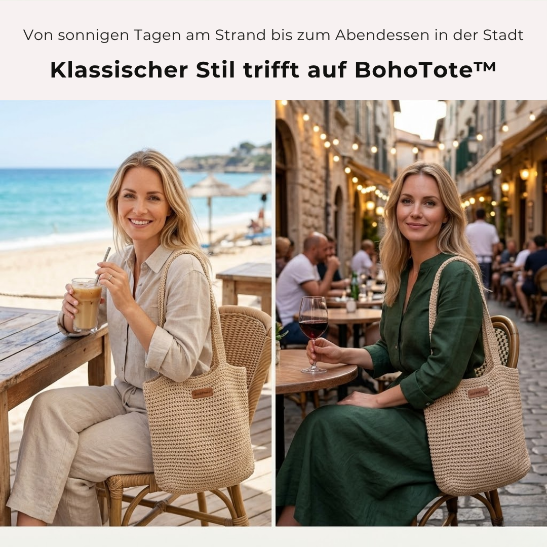 BohoTote™ - Die geflochtene Tasche die zu jedem Outfit passt!