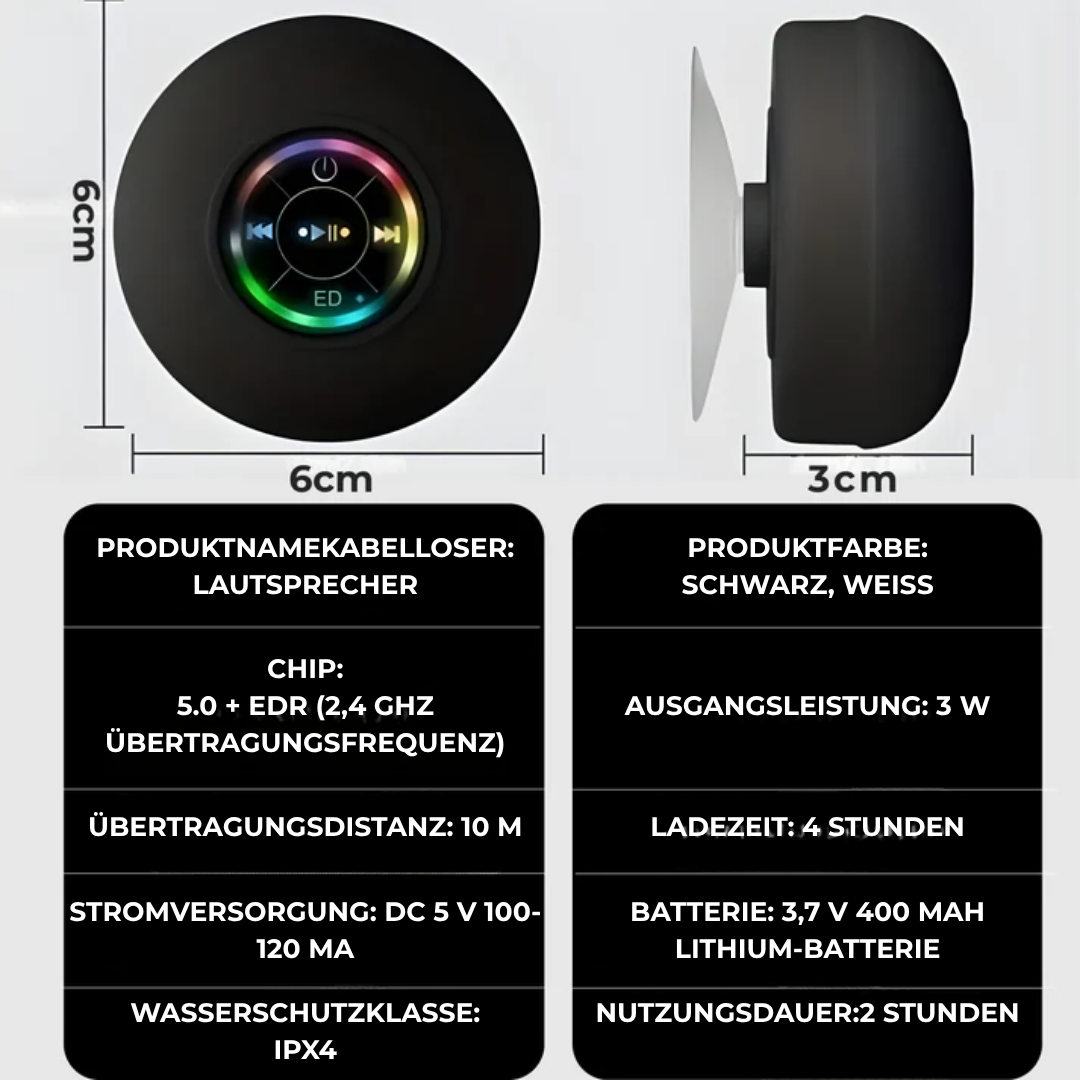 DuschBeat™ – Wasserdichte Musik für dein Badezimmer