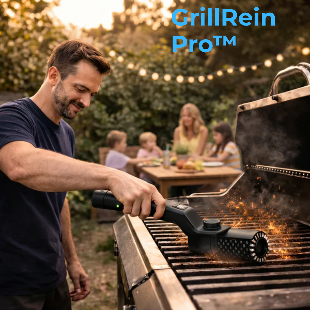 GrillRein Pro™ – Elektrische Grillbürste mit kraftvollem Motor