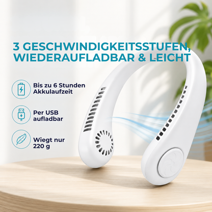 FreshNacken™ - Aufladbarer Nackenfan für direkte Kühlung!