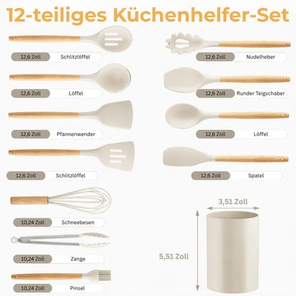 KüchenSet Pro™ – 12-teiliges Silikon-Set für deine Küche