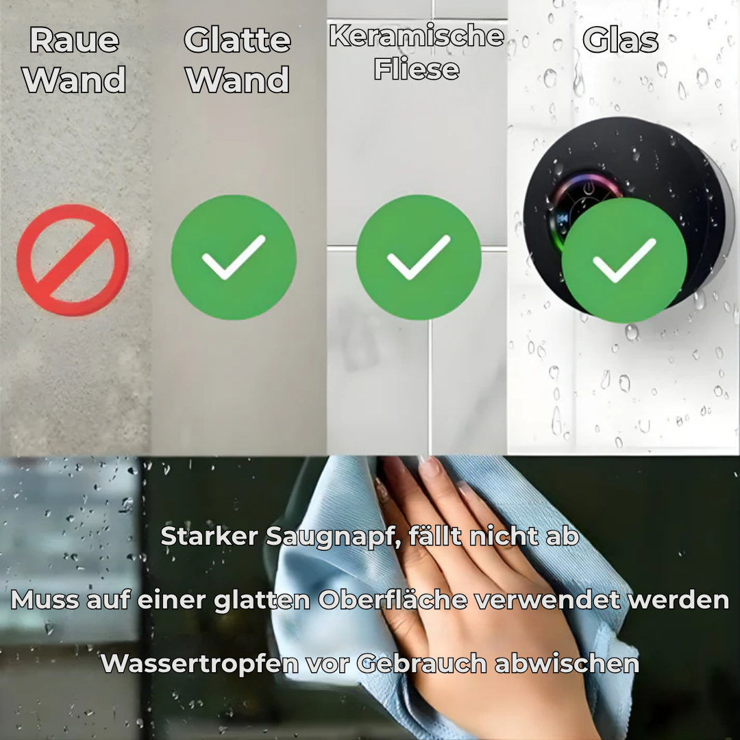 DuschBeat™ – Wasserdichte Musik für dein Badezimmer