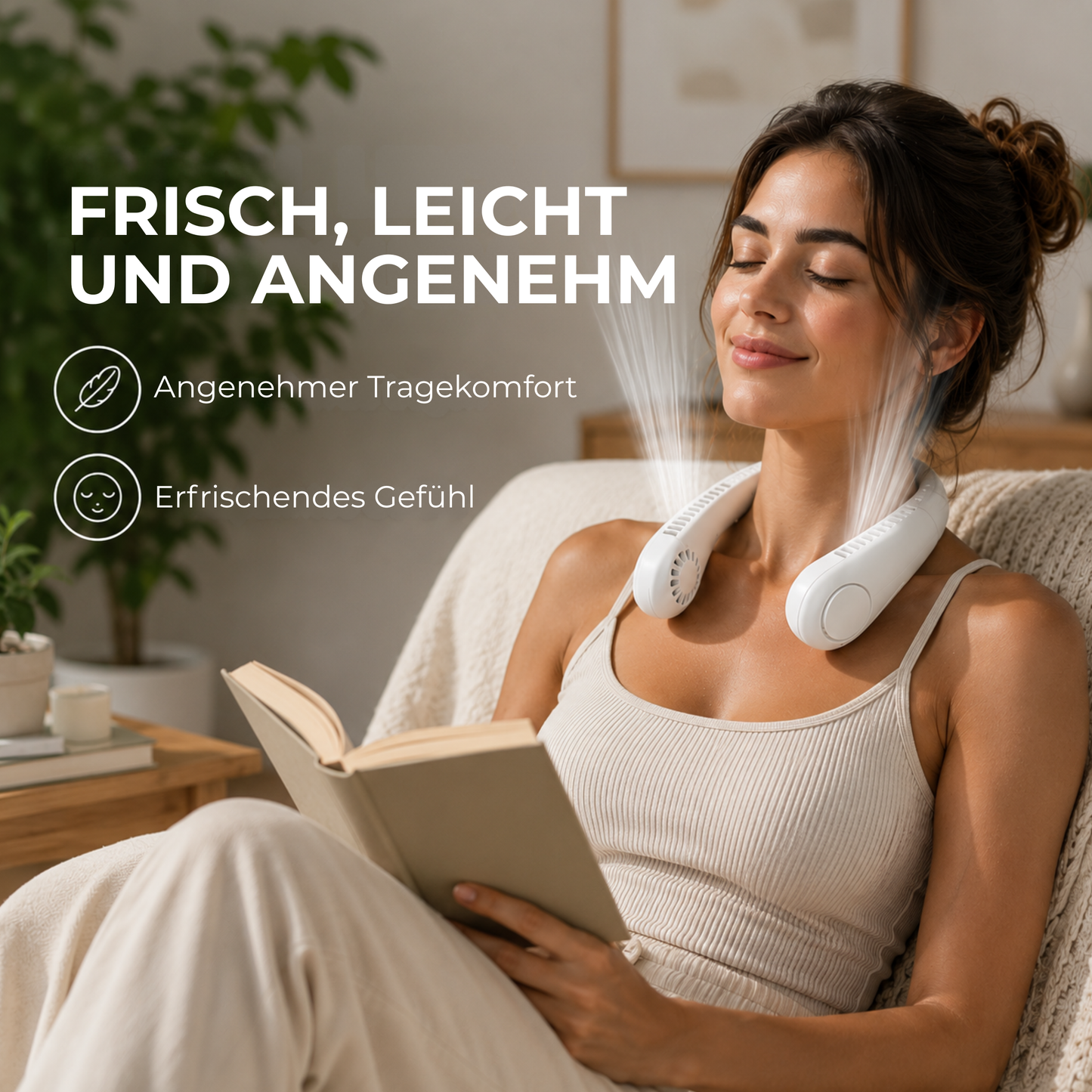 FreshNacken™ - Aufladbarer Nackenfan für direkte Kühlung!
