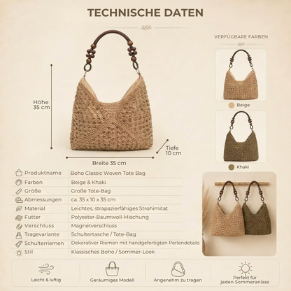 BohoTote™ - Die geflochtene Tasche die zu jedem Outfit passt!