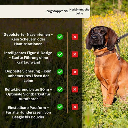 ZugStopp™ - Kein Zerren mehr — auch bei großen Hunden!